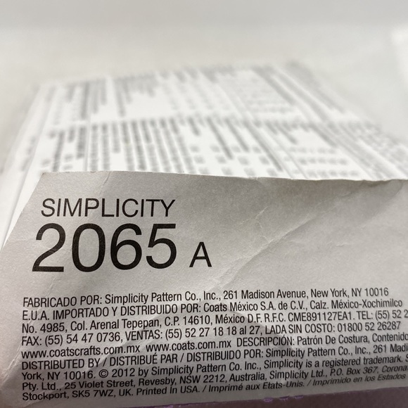 Simplicity 2065 Disney Rapunzel Tangled Girls Costume Pattern Dress Up Sizes 3-8 - Picture 6 of 9